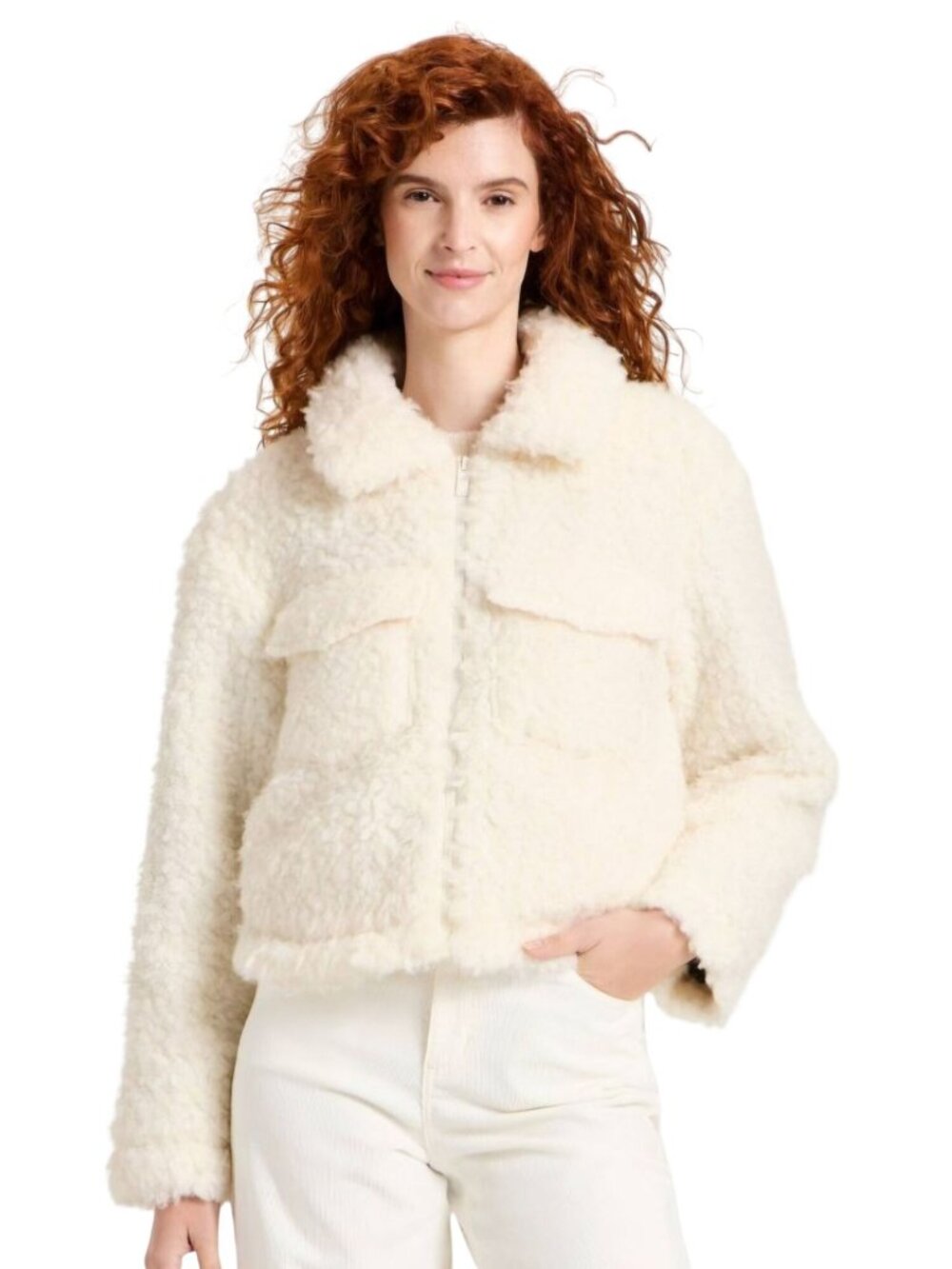 Universal Thread NWOT Faux Shearling Full Zip Jacket 2025 Size XXL